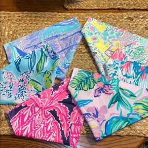 Authentic Lilly Pulitzer fabric Dog Bandannas S-M
